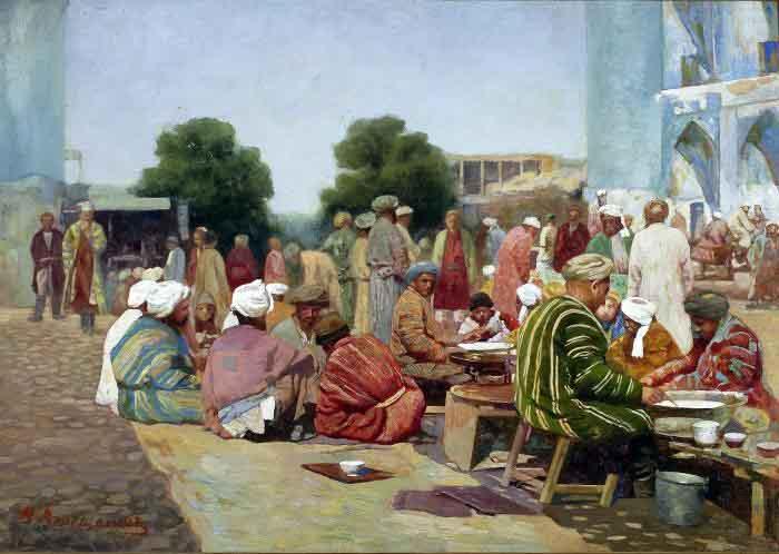 Vasily Vereshchagin Bazaar china oil painting image